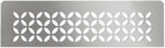 Schluter Rectangular Shelf for Prefabricated Kerdi Board SN/-SNLT Niches - 4mm Thick, Floral Design, Stainless Steel Material, Brushed Stainless Steel Finish - SNS1D5EB - Image 2