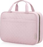 Travel Size Toiletry Bag for Women, Portable Cosmetic Bag with Hanging Hook, Travel Essentials Water-resistant Makeup Organizer for Accessories, Shampoo, Full-size Container, Toiletries - Image 2