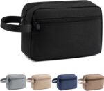 Travel Toiletry Bag, Small Cosmetic Bag, Hanging Water-Resistant Organizer for Men & Women, Ideal for Makeup, Shaving Kit, Gym Essentials & Travel Accessories (Black) - Image 2