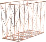 U Brands Hanging File Desk Organizer, Rose Gold Wire Metal - 854U02-06 - Image 2