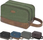 WANDF Travel Toiletry Bag for Men Large Toiletries Shaving Bag Water Resistant Hanging Dopp Kit Travel Accessories Bag for Women Men (Green) - Image 2