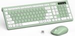 Wireless Keyboard and Mouse Combo, Full-Sized Wireless Keyboard and Adjustable DPI Mouse, 2.4GHz USB Receiver, Silent Keyboard and Mouse for PC, Windows, MAC, Desktop, Laptop (Avocado Green) - Image 2