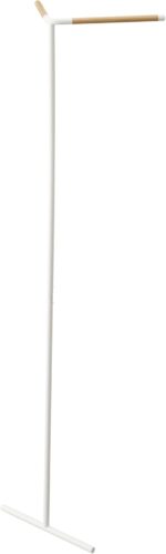 Yamazaki Home Tower Freestanding Corner Coat Rack, Modern Leaning Coat Hanger Stand With Wooden Accent For Bedroom Living Room Or Entryway, 63" - Steel + Wood - Image 2