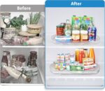 FIRJOY Lazy Susan Turntable for Refrigerator, Square Turntable Organizer for Fridge Cabinet, Pantry, Countertop | 16.5" x 11.1" (Rectangle 1 Pack - Clear) - Image 5