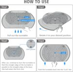 FIRJOY Lazy Susan Turntable for Refrigerator, Square Turntable Organizer for Fridge Cabinet, Pantry, Countertop | 16.5" x 11.1" (Rectangle 1 Pack - Clear) - Image 6