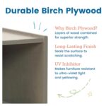 ECR4Kids 12 Cubby Mobile Tray Storage Cabinet, 3x4, Classroom Furniture, Grey Wash - Image 8