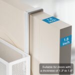 Over The Door Hooks Organizer, Over Door Storage with 12 Coat Hooks and 2 Mesh Basket, Bathroom Door Organizer Towel Rack Back of Door Hanger Organizer for Bedroom, Kitchen(White) - Image 4