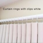 40 Pack White Curtain Rings with Clips, Curtain Hooks Hangers Clip Rings for Hanging Drapes Bows Hat, Drapery Rings 1.26 in I D, Fits up to 1 in Diameter Curtain Rod. - Image 5