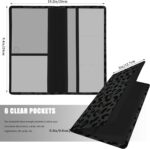 Car Registration and Insurance Holder, with Magnetic Closure for License, Cards and Documents, All Vehicle Needs and Car Accessories (Leopard-Black) - Image 4