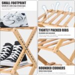 Vertical Narrow Shoe Rack, 6 Tier Portable Folding Shoe Storage Rack, Without Installation Free Standing Shoe Rack for Corridors, Bedrooms Living Room Corner and Small Spaces (6 Tier) - Image 5