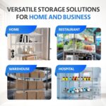 4000 LBS Heavy Duty Wire Rack 48 x 18 x 76, 5-Tier NSF Commercial Rolling Rack with Wheels, Chrome Metal Shelving Unit for Garage, Kitchen, Warehouse, Adjustable Storage Shelf, Crescent - Image 6