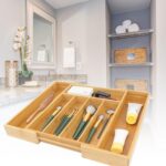 VaeFae Bamboo Drawer Organizer, Expandable Silverware Drawer Organizer, Cutlery Tray with Dividers for Kitchen Utensils, Medium - Image 7