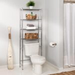 Honey-Can-Do 4-Tier Over-The-Toilet Storage Shelf - Space-Saving Steel Bathroom Restroom Organizer with Neutral Chrome Finish, Ideal for Towels, Toiletries, & Essentials - 24"W x 68"H x 11"D - Image 3