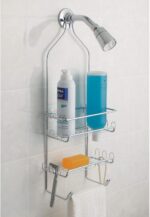 iDesign Steel Hanging Shower Caddy Organizer, The Milo Collection – 9” x 4.5” 21.25”, Silver - Image 3