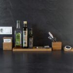 Bamboo Vanity Tray, 6-Piece Bathroom Countertop Vanity Tray Set, Makeup Kitchen Desk Organizer and Storage - Holds Small Items - Image 5