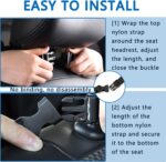 Aokdom 2PCS Car Seat Back Organizer,Extra Large Capacity Car Seat Organizer with 6 Mesh Pocket,2 Cup Holder & 4 Storage Bag,Road Trip Essentials for Kids & Adults - Image 5