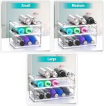 YAN & HIN Expandable Water Bottle Organizer for Cabinet, Tumbler Organizer, Water Bottle Holder for Kitchen Organization, Pantry Organizers, Refrigerator Organizers and Storage - Image 3