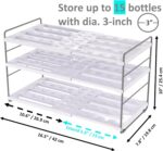 YAN & HIN Expandable Water Bottle Organizer for Cabinet, Tumbler Organizer, Water Bottle Holder for Kitchen Organization, Pantry Organizers, Refrigerator Organizers and Storage - Image 4