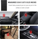 Car Registration and Insurance Holder,PU Leather Car Glove Box Organizer Car Document Holder for ID,Driver's License (Black) - Image 5