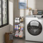 LEEDA 3-Tier Metal Shelving Unit, Sturdy Bathroom Storage Shelf & Free Standing Towel Rack with Adjustable Feet, Open Floor Shelves for Small Space in Bathroom, Kitchen, Office, Silver-Gray - Image 7