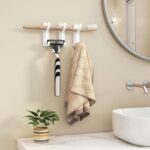 pickpiff Adhesive Wall Coat Hooks - Heavy Duty Stick-On Door Hanger, Metal Hook for Hanging Towel,Purse, Robe, Backpack, Jacket, Clothes - for Bathroom,Dorm, Closet, Kitchen - White, 4 Pack - Image 6