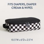 Itzy Ritzy Packing Cubes for Travel – Set of 3 Packing Cubes or Travel Organizers - Each Cube Features a Mesh Top, Double Zippers and a Fabric Handle (Black & White Checkerboard) - Image 5