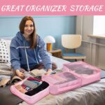 Silkfly 12 Pcs Packing Cubes for Suitcase Travel Luggage Bags Bulk Mesh Organizer Set for Hiking Camping Backpacking Clothes Accessories (Pink,XL, L, M Size) - Image 7