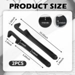 2PCS Car Seat Gap Filler Organizer,3 in 1 Car Seat Side Gap Filler with Hook for Avoiding Dropped Items,Universal No Drop Seats Guard for Filling Gaps 1.37-1.49 Inch Wide (Black) - Image 3