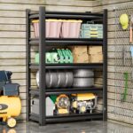 Garage Shelving Unit Rustproof 72" H3000bls Heavy Duty Storage Shelves Easy Assembly 5 Tier Adjustable Metal Steel Utility Shelf Rack Garage Storage Organize for Tools,Basement,Warehouse - Image 3