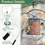 Clothing Hook Pole,51 Inch Closet Pole Reach with Hook Stainless Steel Sponge Handle Length Clothes Hook Pole Get Clothes From High Places Be Used Shutters Ceiling - Image 4