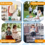 Paterr 7 Pcs Packing Cubes for Travel Kids Days of Week Compression Packing Cubes Colorful Luggage Organizers Suitcase Camp (Car) - Image 6