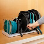 YouCopia StoreMore Expandable Cookware Rack with Tall Steel Wires, 12.5"-22" Wide Adjustable Pan Organizer for Kitchen Cabinet Storage, Classic Edition - Image 6