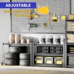 Garage Shelving,5 Tier 72"X47.2"X23.6"Inches,Storage Shelves Heavy Duty Thickened Metal Shelves Shelving Units and Storage,Garage Shelves Unit for Basement Metro - Image 5