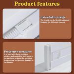 8 Pack Drawer Dividers for Clothes, 3.15" High 11.34"-19.69" Adjustable Expandable Dresser Drawer Organizer, Clear Plastic Separators for Dresser, Baby Clothing, Underwear, Cosmetic - Image 4