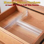 8 Pack Drawer Dividers for Clothes, 3.15" High 11.34"-19.69" Adjustable Expandable Dresser Drawer Organizer, Clear Plastic Separators for Dresser, Baby Clothing, Underwear, Cosmetic - Image 5