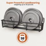 5 Pack Spice Rack Seasoning Organizer Wall Mount, Screw or Adhesive Hanging Shelf Basket Spice Organizer Shelf for Kitchen, Black - Image 5