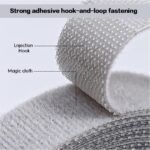 6.5Ft x 2 Roll Adjustable Cable Ties: Reusable Hook and Loop Fastening Cable Ties for Cable Organizing, Wire Management and Wire Organizer, Black - Image 4