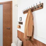 WEBI Coat Rack Wall Mount,Coat Hooks Wall Mounted,16" Hole to Hole,Coat Hanger Wall,Hook Rack Rail,5 Hooks for Hanging Jacket,Clothes,Hats,Rustic Brown - Image 4