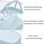 rejomiik Portable Shower Caddy Basket, Plastic Organizer Storage Tote with Handles Toiletry Bag Bin Box for Bathroom, College Dorm Room Essentials, Kitchen, Camp, Gym, Blue - Image 4