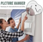 20pcs Super Hook Picture Hangers and Office Pack, Drywall Hooks for Hanging Pictures, Wall Hooks, Picture Hangers, Picture Hanging Kit，Hang Art, Clock, Shelves, Mirrors - Image 6