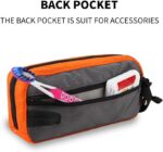 GOX Travel Toiletry Bag Dopp Kit Case for Men Multifunction Packing Organizer Pouch(Orange/Grey) - Image 4