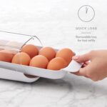 YouCopia FridgeView Rolling Egg Holder, BPA-Free Stackable Eggs Organizer with Removable Tray for Refrigerator Storage - Image 4