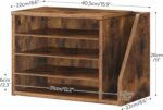 HOOBRO Mail Sorter, Literature Organizer with Adjustable Shelves, Paper Organizer for Office, Home, Wood Countertop File Holders, Mails, Magazines, Rustic Brown FG41WF01 - Image 4