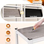 REIBII 5 Tier Storage Shelves, 2500LBS Adjustable Metal Shelving Unit, White Shelves for Pantry, Kitchen, Garage, Warehouse, 65.74" H x 33.85" W x 15.35" D, White - Image 4