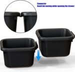 Simple Houseware Interlocking Desk Drawer Bins Organizer, 10 Packs, Black - Image 7