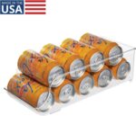 iDesign Soda Can Dispenser for Refrigerator or Pantry - Clear - Made in USA - Image 3