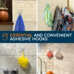 GLUIT Adhesive Wall Hooks for Hanging Heavy Duty 22 lbs Hooks for Walls No Damage, Towel Sticky Clear Hook, Waterproof, Home, Bathroom, Kitchen, Office, and Outdoor 12 Pack - Image 7