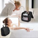 Goloni Hanging Toiletry Bag with Hook, Large Makeup Bag Travel Organizer, Water-Resistant Hanging Cosmetic Bag with 10 Compartments for Women & Men,Black - Image 8