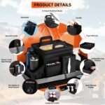 LUVHOMEE Car Organizers and Storage for Backseat & Front Seat - Collapsible Car Caddy w/Headrest Strap, Leakproof Cooler, Lid & Cup Holders | Fits Passenger Seat, Easy-Access Travel Snacks & Drinks - Image 4