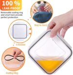 40 PCS Plastic Food Storage Containers with Lids Airtight, BPA-Free Leakproof Meal Prep Containers Reusable,Microwave & Dishwasher & Freezer Safe,Includes Labels & Pen - Image 3